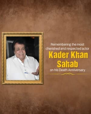 Kader Khan Death Anniversary image