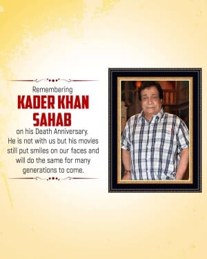 Kader Khan Death Anniversary video