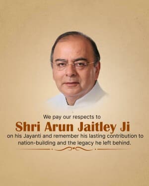 Arun Jaitley Jayanti video