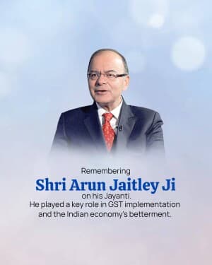 Arun Jaitley Jayanti image