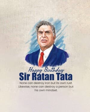 Ratan Tata Birthday event poster