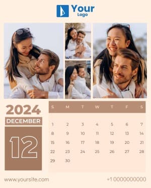 Calendar 2024 Instagram Post template