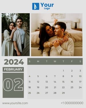 February custom template