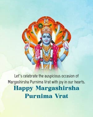 Margashirsha Purnima Vrat event poster