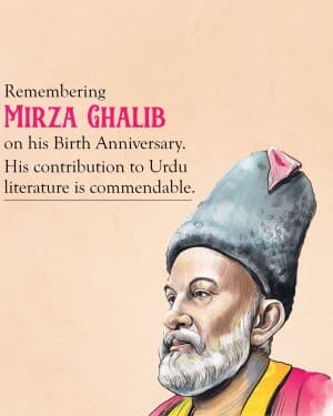 Mirza Ghalib Jayanti poster