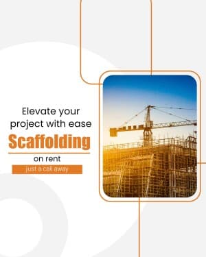 Scaffolding marketing poster