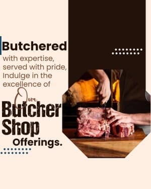 Butcher Shop business banner