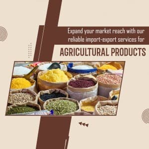 Agri products business template