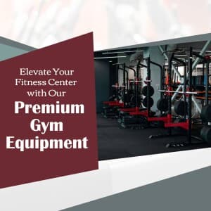 Gym Equipment promotional template