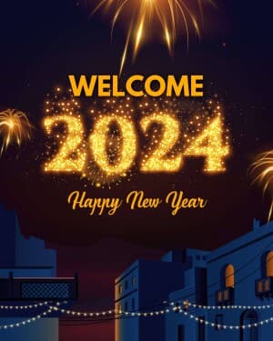 New Year 2024 graphic