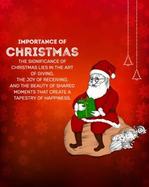 Important of Christmas Day event poster