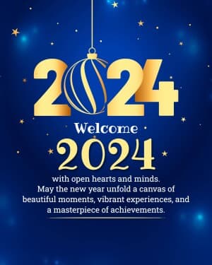 Welcome 2024 event poster