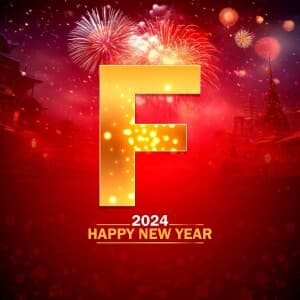 2024 New Year Alphabet advertisement banner