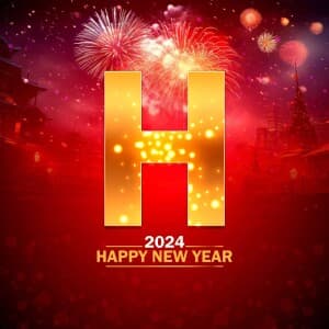 2024 New Year Alphabet greeting image