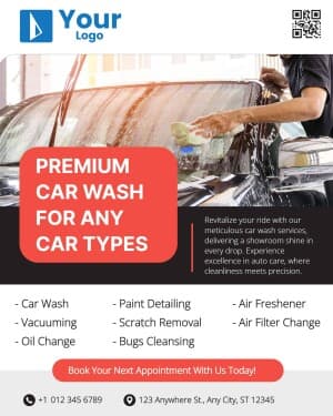 Car wash poster Maker