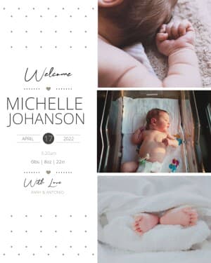 Birth Announcement template