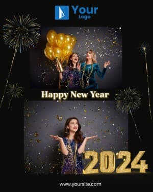 New Year wishes 2024 Instagram banner