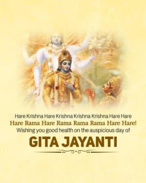 Gita Jayanti poster Maker