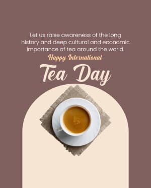 International Tea Day poster Maker