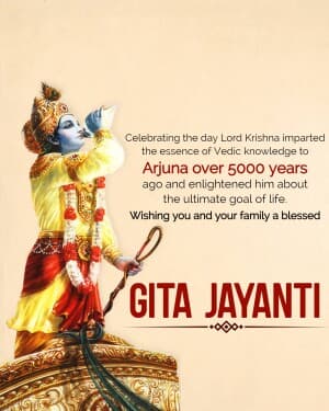 Gita Jayanti illustration