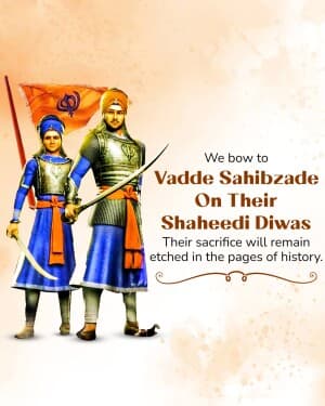 Vadde Sahibzade Shaheedi Diwas graphic