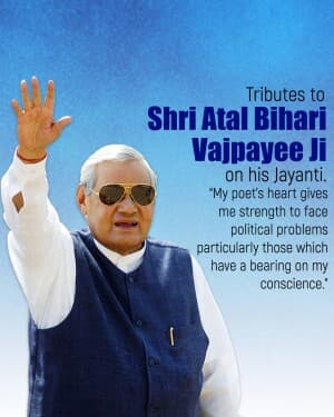 Atal Bihari Vajpayee Jayanti post