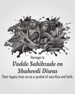 Vadde Sahibzade Shaheedi Diwas event poster