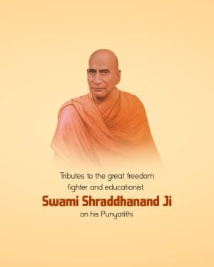 Swami Shraddhanand Punyatithi post