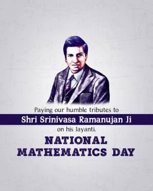 National Mathematics Day flyer