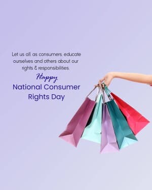 National Consumer Day poster