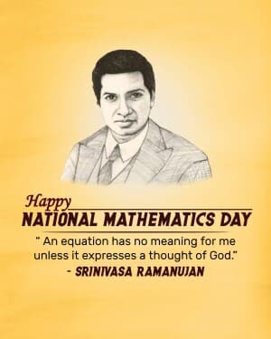 National Mathematics Day banner