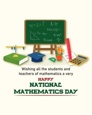 National Mathematics Day poster