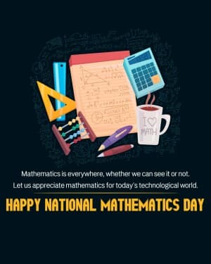 National Mathematics Day post