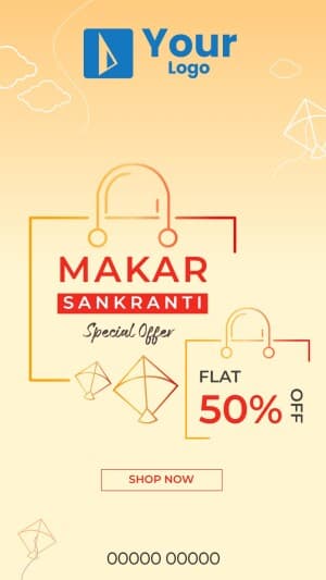 Makar Sankranti Offers Instagram banner