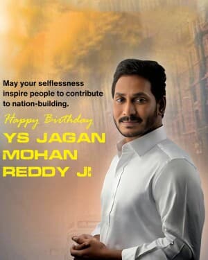 YS Jagan Mohan Reddy Birthday poster