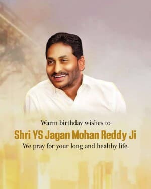 YS Jagan Mohan Reddy Birthday post