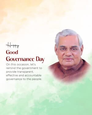 Good Governance Day flyer