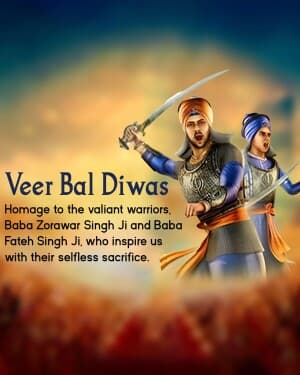 Veer Bal Diwas illustration