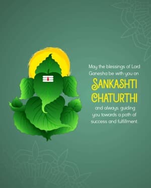 Sankashti Chaturthi whatsapp status poster