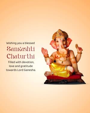 Sankashti Chaturthi Facebook Poster