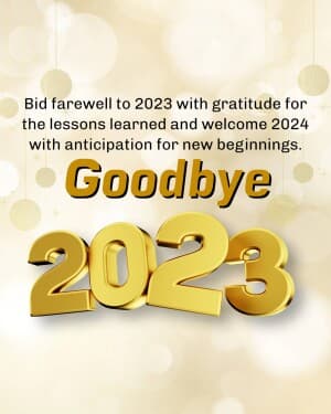 GoodBye 2023 marketing poster