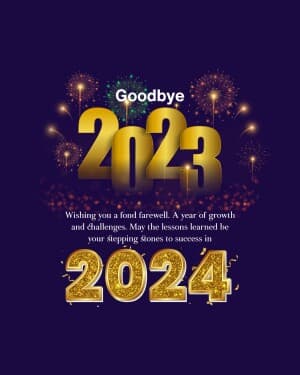 GoodBye 2023 whatsapp status poster