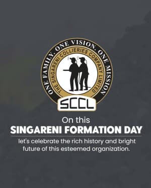 Singareni Formation Day event poster