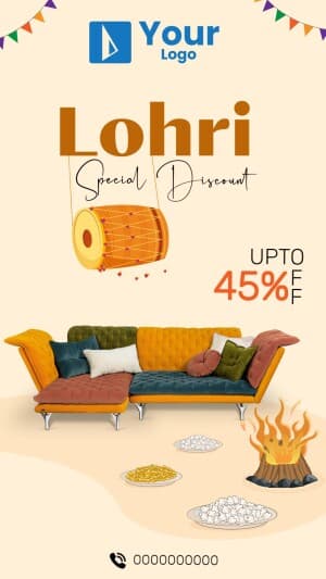 Lohri Offers marketing poster