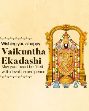 Vaikuntha Ekadashi event poster