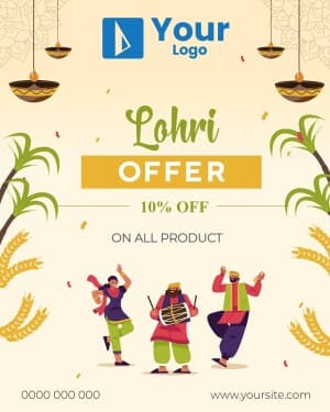 Lohri Offers Instagram Post template