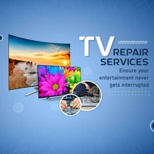 T V  Repair Service business template