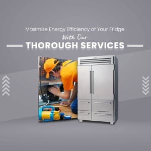 Refrigerator Service marketing poster