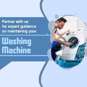 Washing Machine Repair Service marketing poster