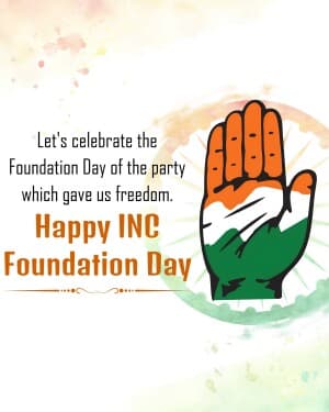 Congress Foundation Day event poster